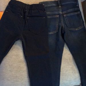 2 pairs of 4T pants NWT. Gymboree navy slacks and Gap jeans